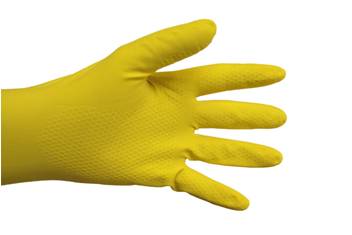 gants de menage 100% latex nettoyage et hygiene
