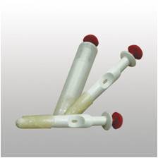 sonde dilatatrice de pis en plastique enduite de vaseline x 10